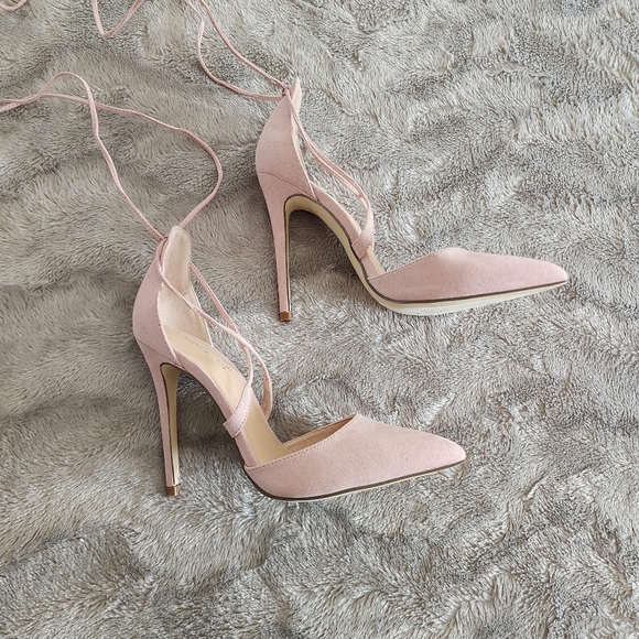 Yarney Lace Up Pump in Mauve, Size US9 - Picture 4 of 7